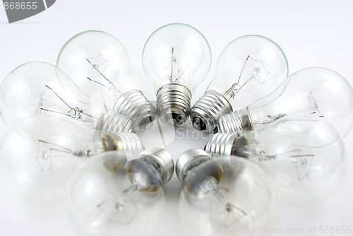 Image of a group of light bulbs