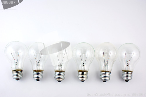 Image of  light bulbs in a row