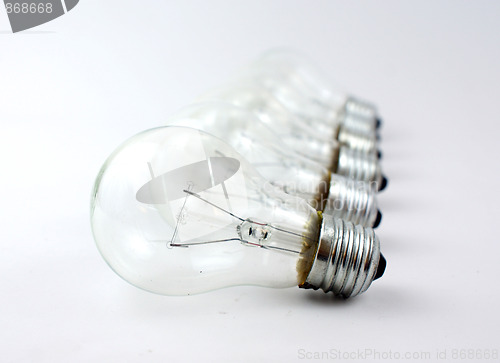 Image of  light bulbs in a row