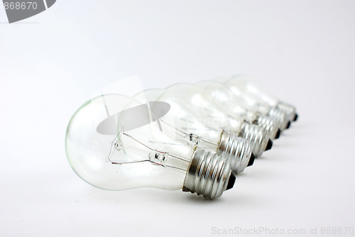 Image of  light bulbs in a row