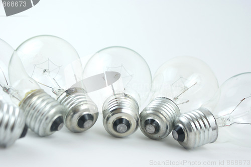 Image of  light bulbs in a row