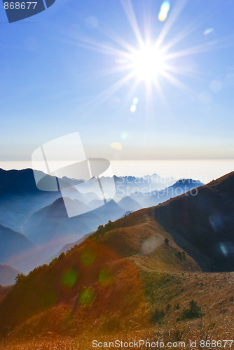 Image of Towering mountains