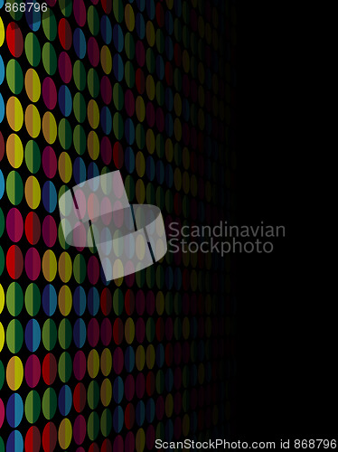 Image of Halftone Background in Perspective.