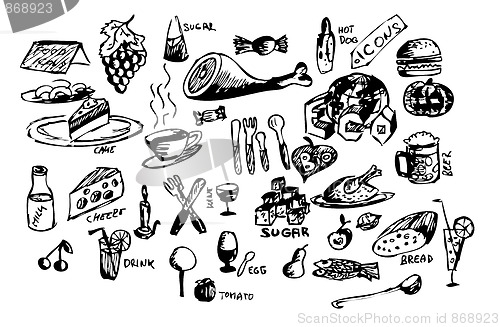 Image of food icons