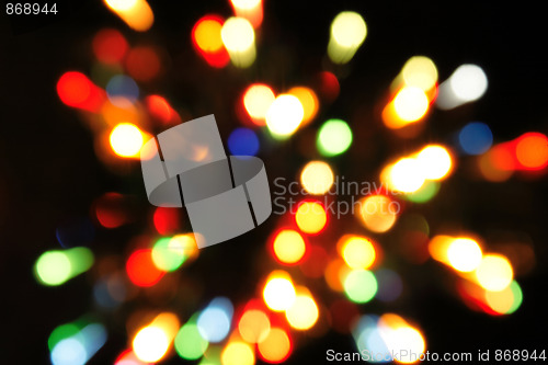 Image of xmas lights background