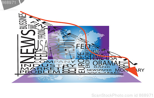 Image of reccesion in the world