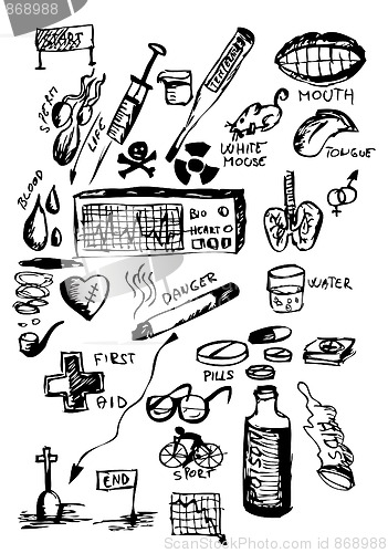 Image of health icons