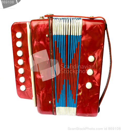 Image of Red accordion