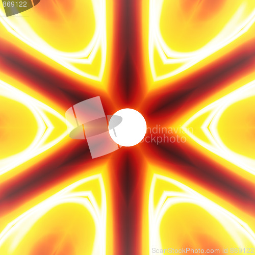 Image of Fiery Abstract Vortex