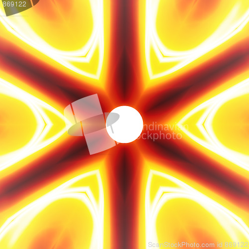 Image of Fiery Abstract Vortex