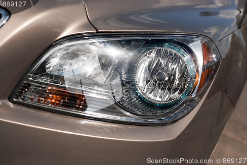 Image of Car Headlight Detail