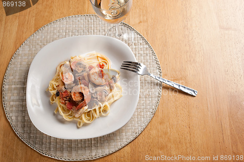 Image of Shrimp with Pasta Dish