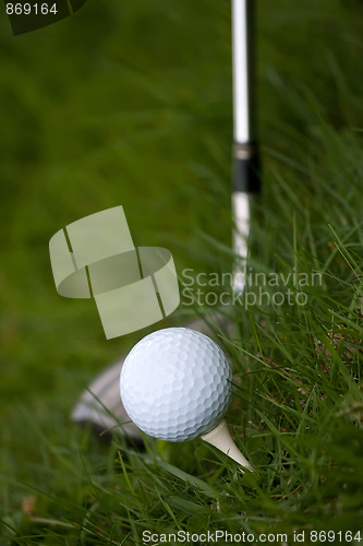 Image of Golf Ball and Tee