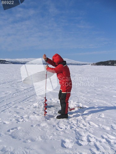 Image of Ice fishing