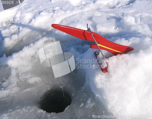 Image of Ice fishing equipment