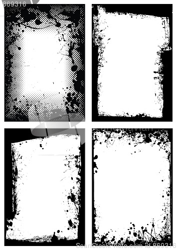 Image of grunge border collection
