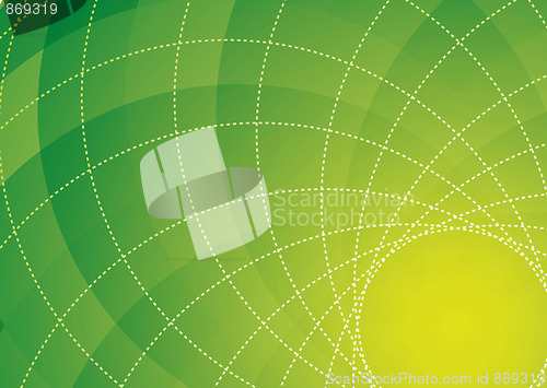 Image of Green spiral background
