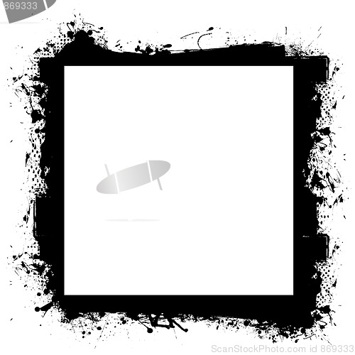 Image of black in border grunge effect