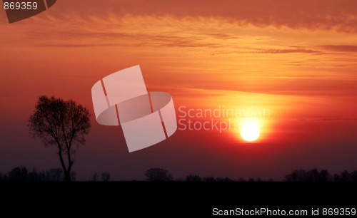 Image of Lithuania sunset