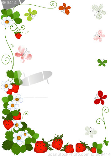 Image of Colourful floral frame 