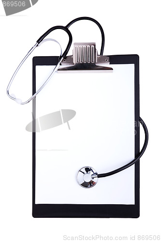 Image of empty medical clipboard