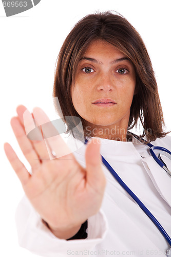 Image of Doctor warning