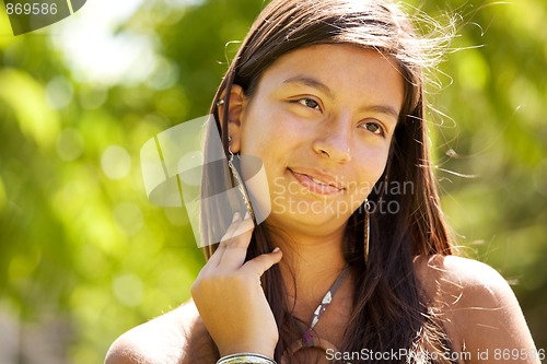 Image of teenage girl at the park