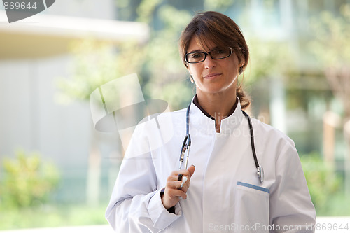 Image of Friendly female doctor