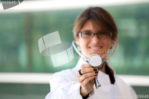 Image of Friendly female doctor