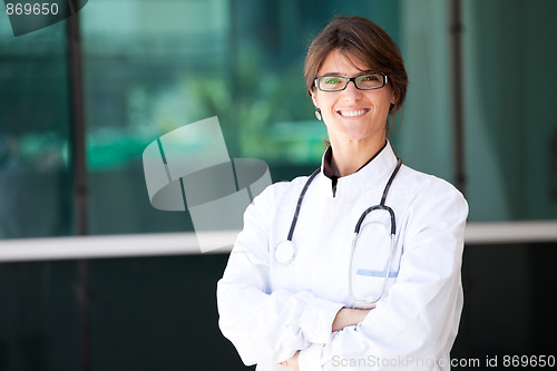 Image of Friendly female doctor