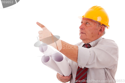 Image of Engineer pointing
