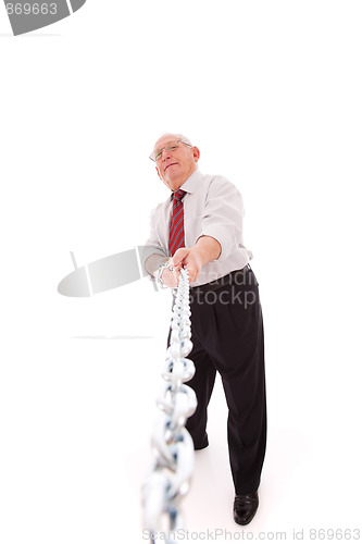 Image of Businessman strenght