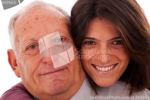 Image of happy father and daughter