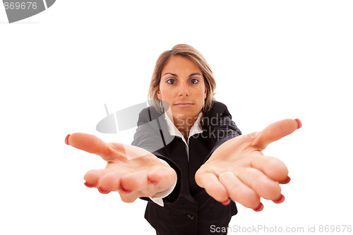 Image of Businesswoman hands