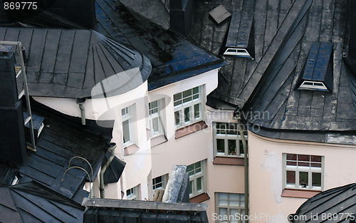 Image of Roofs after a rain