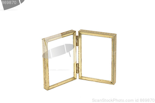 Image of two sided antique picture frame