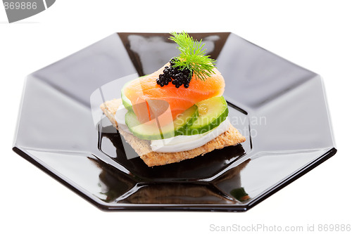 Image of Caviar and goat cheese