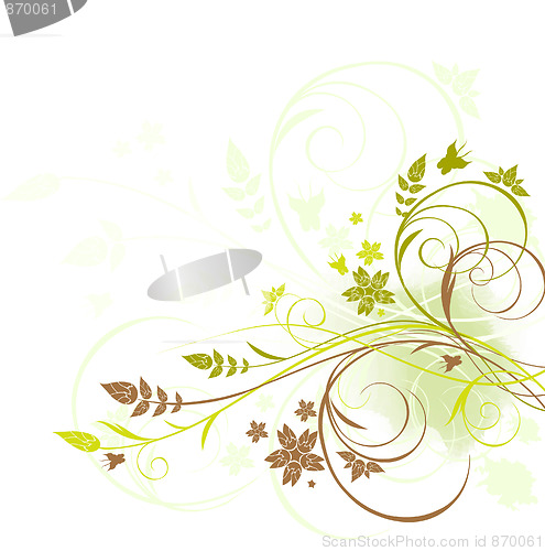 Image of Grunge floral background