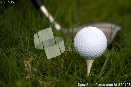 Image of Golf Ball and Tee