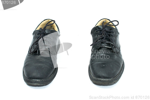 Image of lace up shoes from front