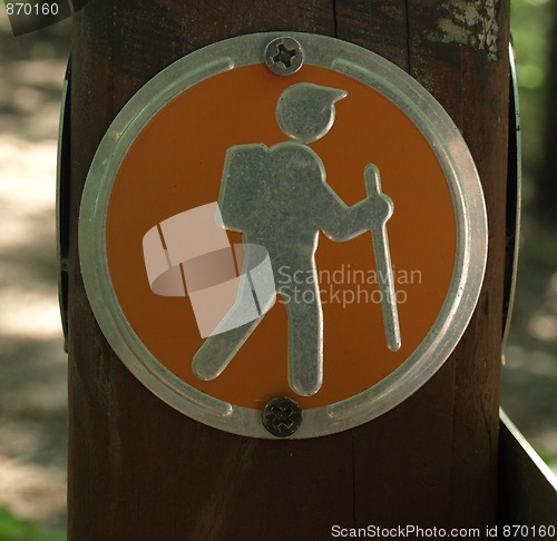 Image of Hiking sign