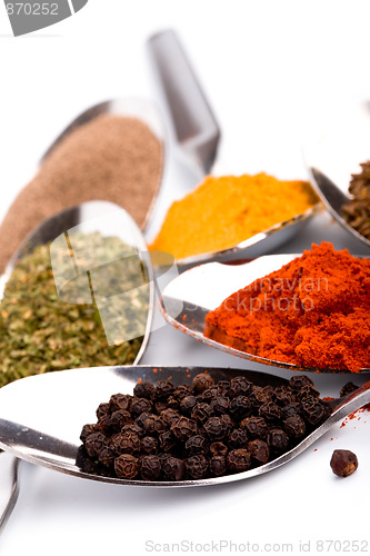 Image of various ground spices