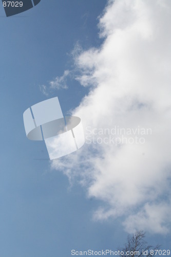 Image of Blue sky with cloud