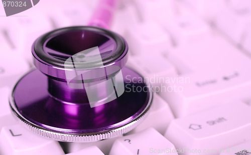 Image of female health care stethoscope