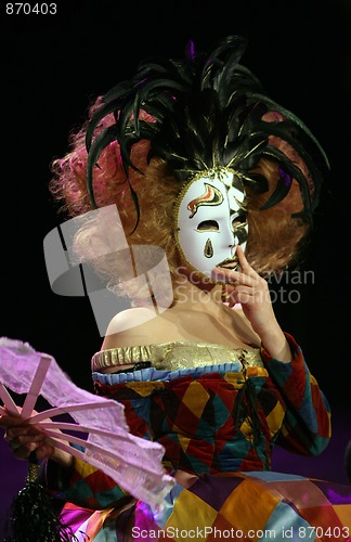 Image of Actress with mask