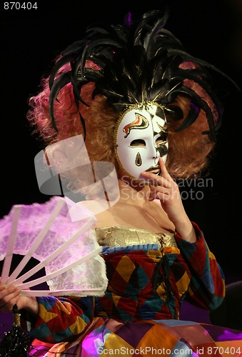 Image of Actress with mask