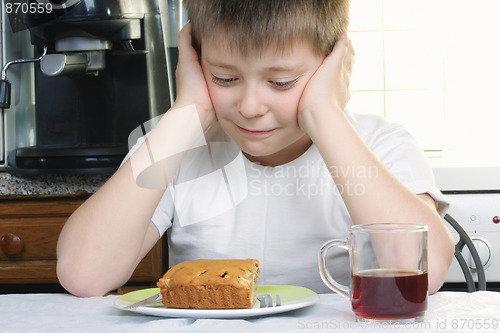 Image of Boy who likes sweets