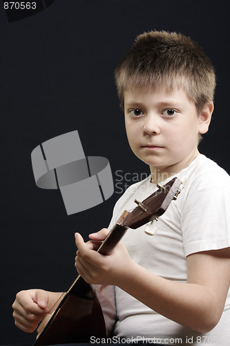 Image of Kid with balalaika