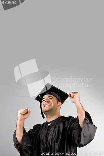 Image of Happy Graduate Celebrating