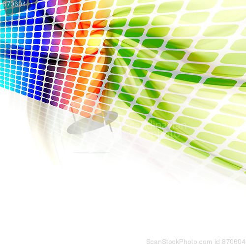 Image of Abstract Rainbow Wall